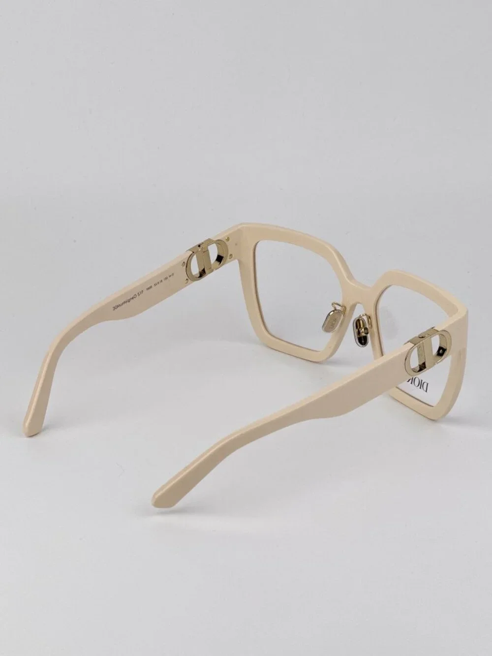 Dior 30MONTAIGNEO S1F Eyeglasses – Ivory Butterfly Square Frame 9500